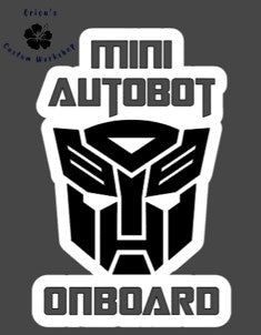 Mini Autobot On Board Decal