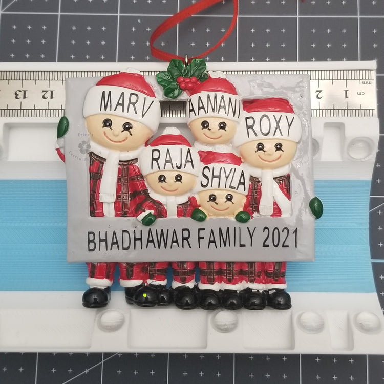 Family Christmas Ornaments (2-6 ppl)