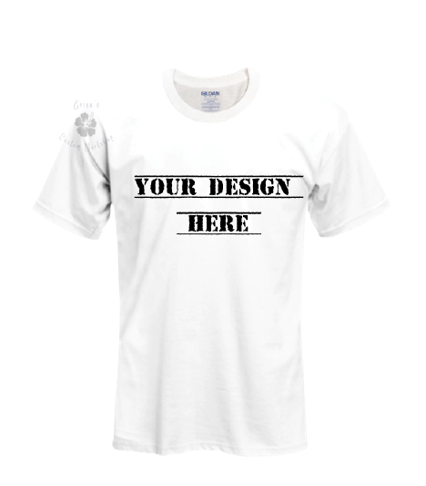 white cotton tshirt