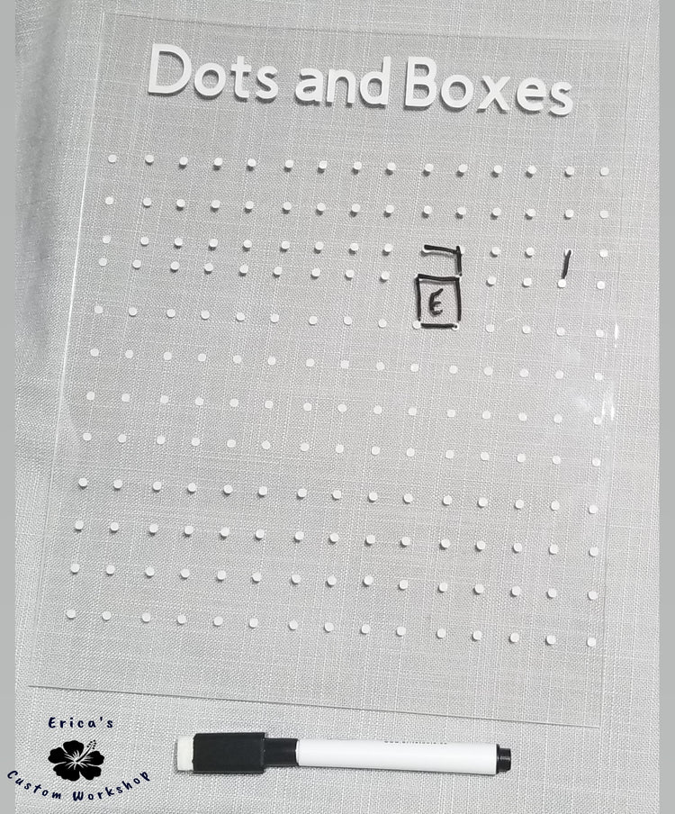 Dry erase travel size game boards