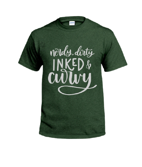 military green cotton/poly blend tshirt