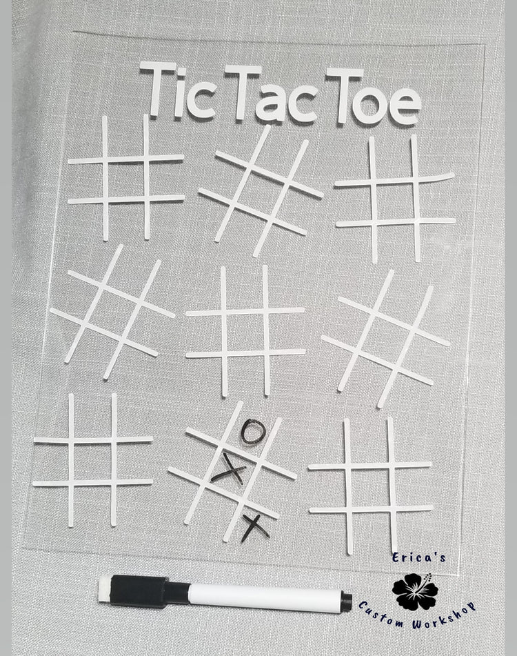 Dry erase travel size game boards