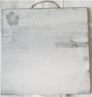 Whitewashed wooden sign