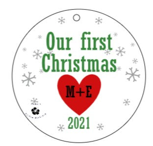 Personalized Aluminum Round Ornament