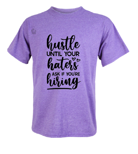 Lilac cotton/poly blend tshirt