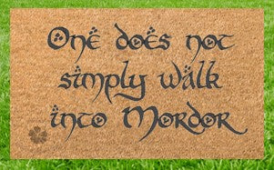 One Does Not Simply Walk into Mordor Mat