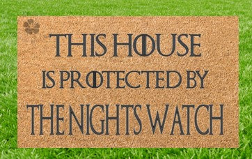 This house is protected by the Nights Watch Mat
