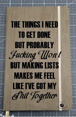 Things I need to get done Notebook